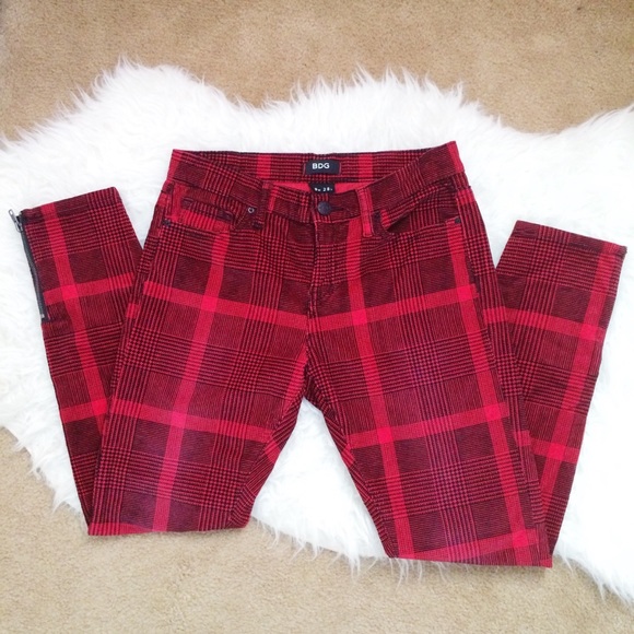 Urban Outfitters Pants - BDG Red Plaid Pants